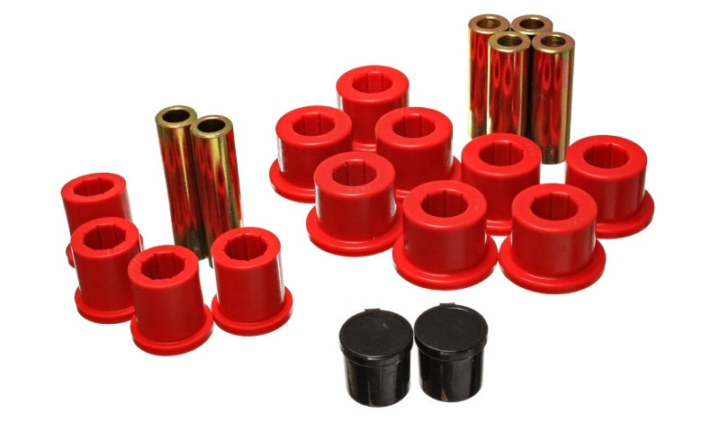 Energy Suspension Rear Spring Bushing Set - Red for 2007 Dodge Ram 2500 and 3500