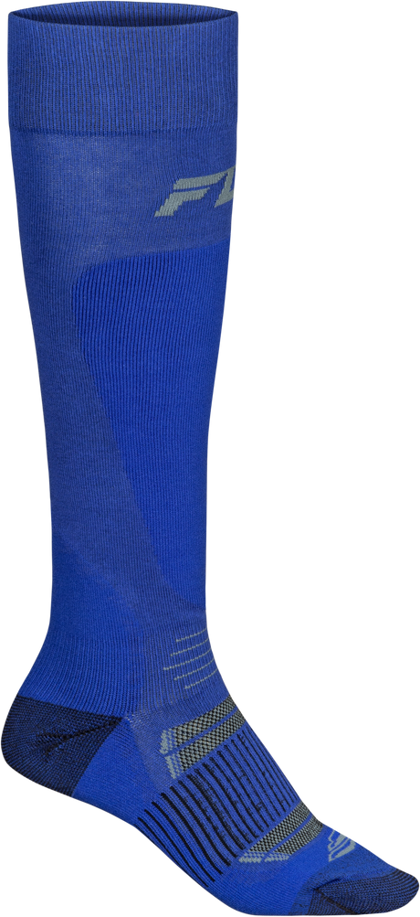 Fly Racing Snow Midweight Wool Sock Blue Large/X-Large for Motorcycle and ATV Riding