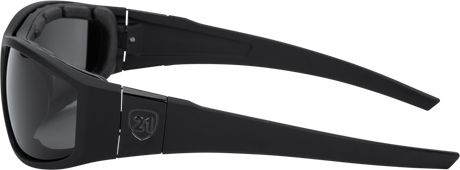 Highway 21 Flatside Hybrid Goggle Black for Motorcycle Riders with Impact-Resistant Frame and Polarized Lenses