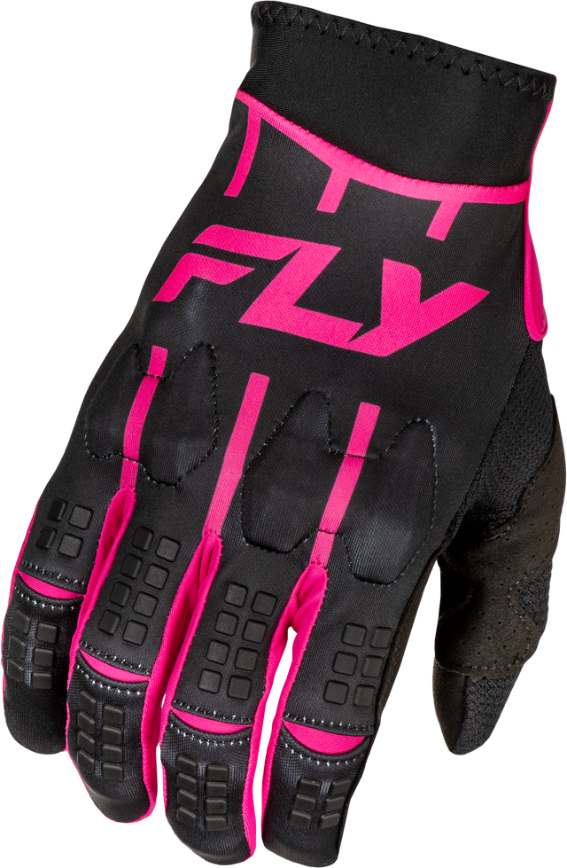 Fly Racing Evolution DST Gloves Black/Pink XL - Premium Race Gloves for Motorcycles