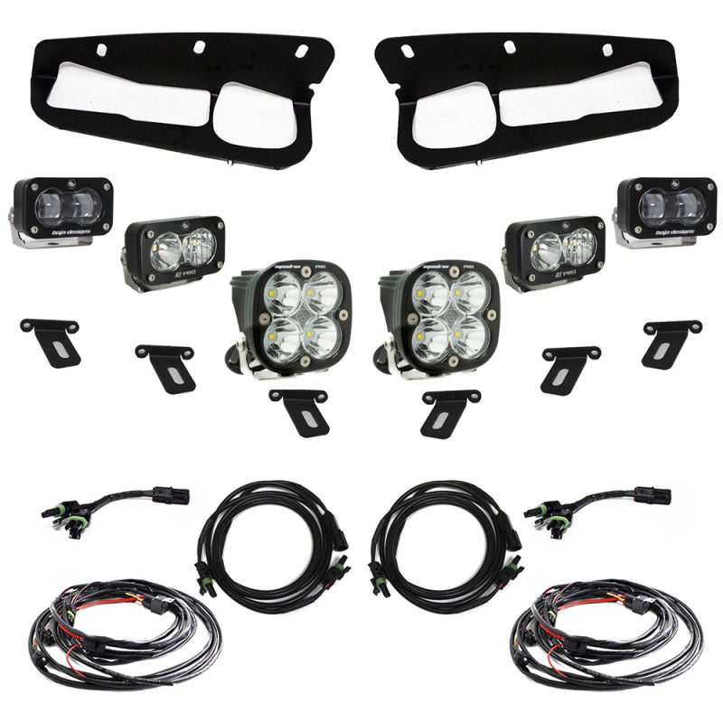 Baja Designs 21-22 Ford Bronco S2 SAE Pro Fog Pocket Light Kit with Clear Lenses