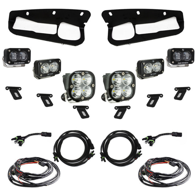 Baja Designs 21-22 Ford Bronco S2 SAE Pro Fog Pocket Light Kit with Clear Lenses
