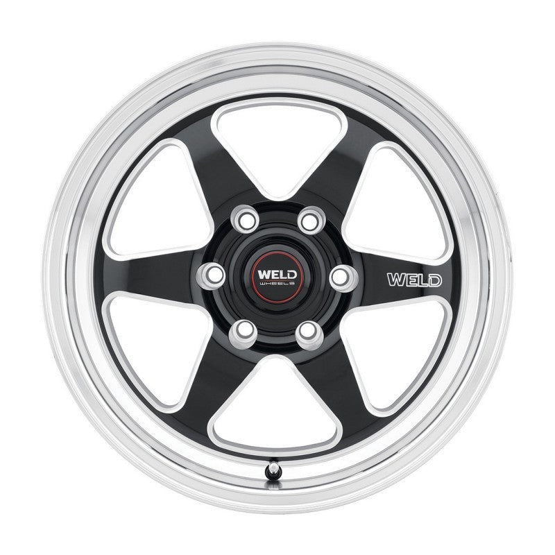 Weld S156 17x10 Ventura Drag Wheel - Black Gloss Finish, 6x139.7 Bolt Pattern, ET25 Offset, 106.1mm Center Bore