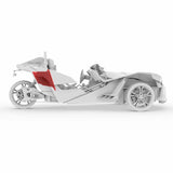 DS18 Loaded Rear Subwoofer & Enclosure for Polaris Slingshot 2015+ with NXL-10SUB/BK