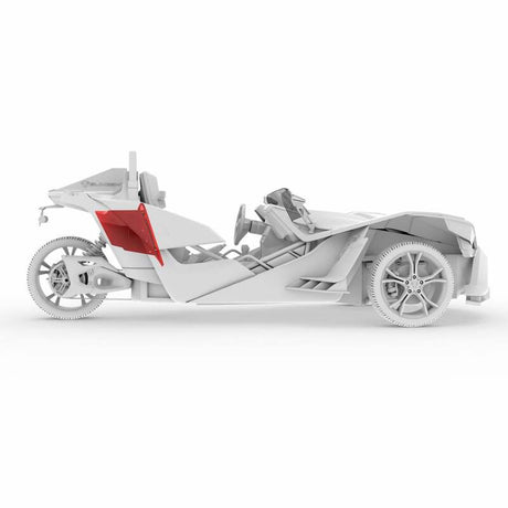 DS18 Loaded Rear Subwoofer & Enclosure for Polaris Slingshot 2015+ with NXL-10SUB/BK