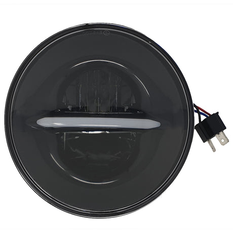 Pathfinder HD7CLB 7-Inch Classic LED Headlight with Daytime Running Lights for Harley-Davidson Motorcycles