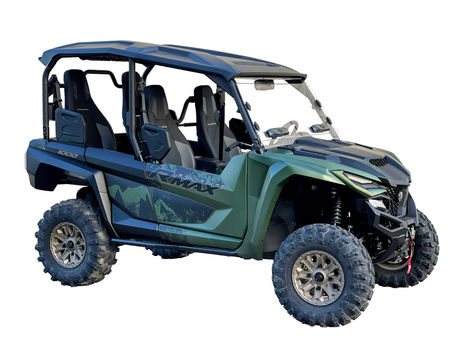 SPIKE Full Vented Hard-Coated Polycarbonate Tonneau Cover for 2021 Yamaha Wolverine RMAX2 and RMAX4 Models