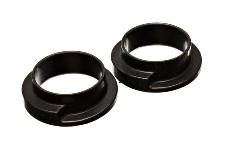 Energy Suspension Coil Spring Isolator Set for Vehicles with 2-3/16 inch ID and 3 inch OD - Black, Part No. 9.6115G