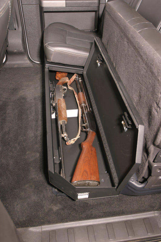 Tuffy Products Underseat Lockbox for 2003-2016 Ford F-250/F-350/F-450 Super Duty Crew Cab – Secure Steel Storage with Pry-Guard Locking System