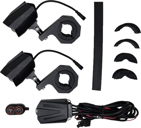 Dual Switchback Led Lights Black Wireless Remote Pr