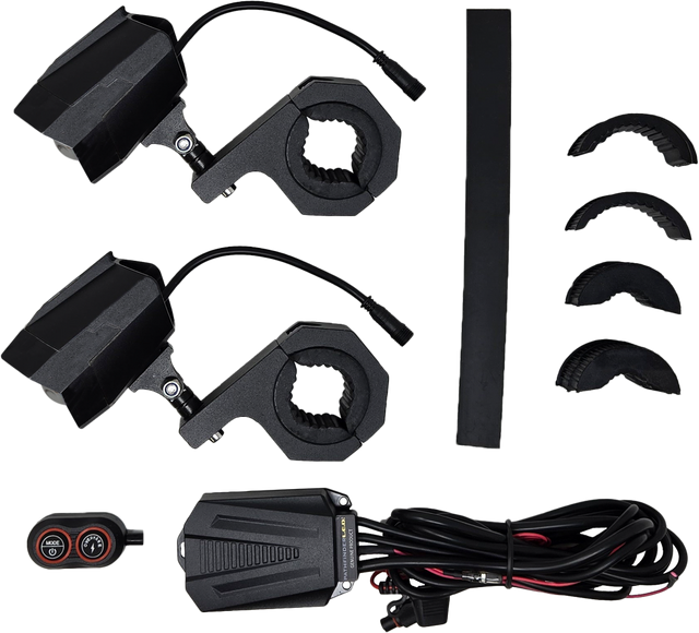 Dual Switchback Led Lights Black Wireless Remote Pr