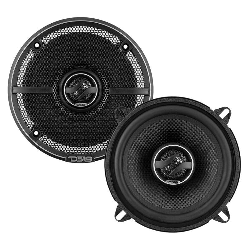 DS18 ZXI-5254 5.25-inch 60W RMS 2-Way Coaxial Car Speakers with Kevlar Cones for Automotive Audio