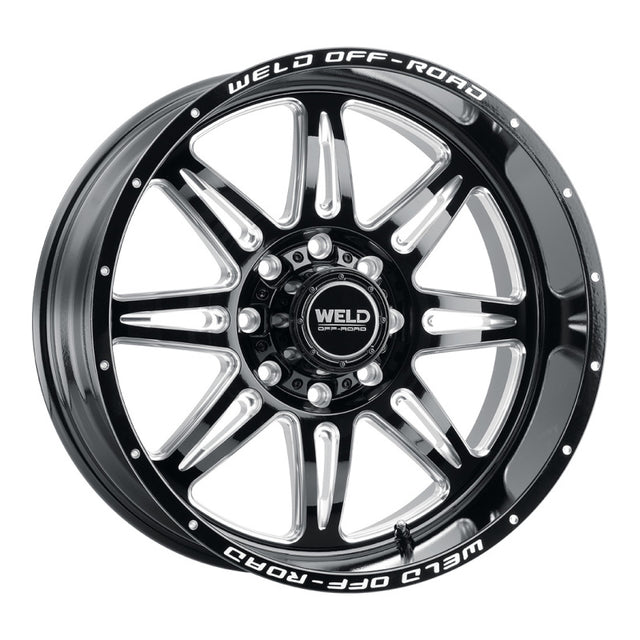 Weld Cheyenne W132 Series 20x10 Wheel – 8x170 Bolt Pattern, -18 Offset, Gloss Black MIL Finish