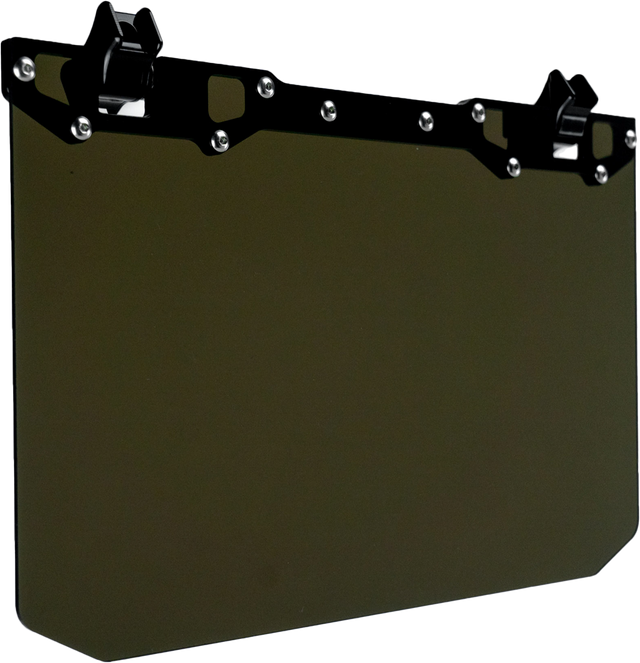 AXIA MODNDSVT-BK 12 x 8 Narrow Mount Sun Visor with Tinted Shield for Off-Road Vehicles