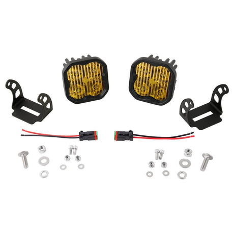 Stage Series 3" Yellow Pro LED Pods (Pair) | Diode Dynamics