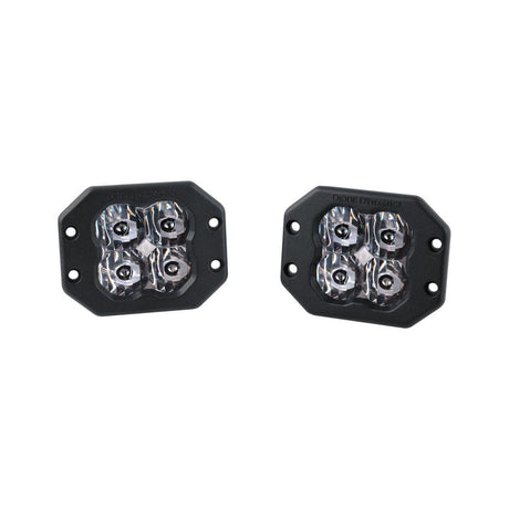 Stage Series 3" White Sport Flush Mount LED Pods (Pair) | Diode Dynamics