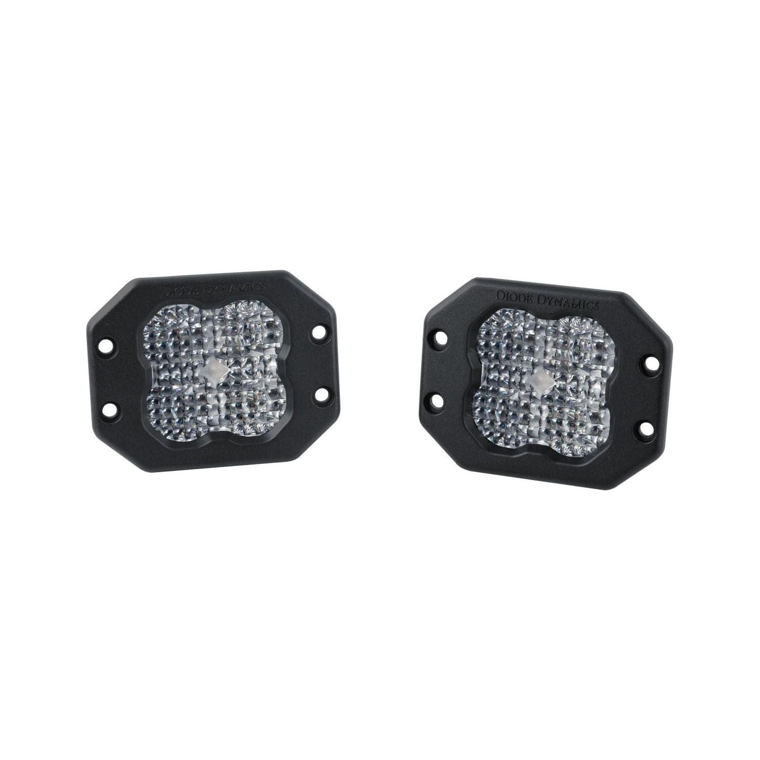 Stage Series 3" White Sport Flush Mount LED Pods (Pair) | Diode Dynamics