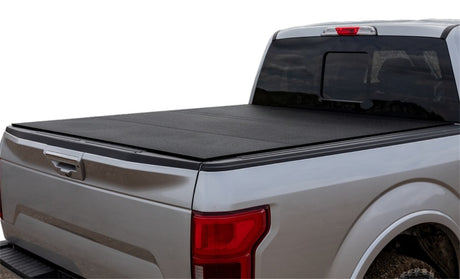 Access LOMAX Tri-Fold Cover for 2022-2023 Ford Maverick 4.5 ft Bed – Black Urethane