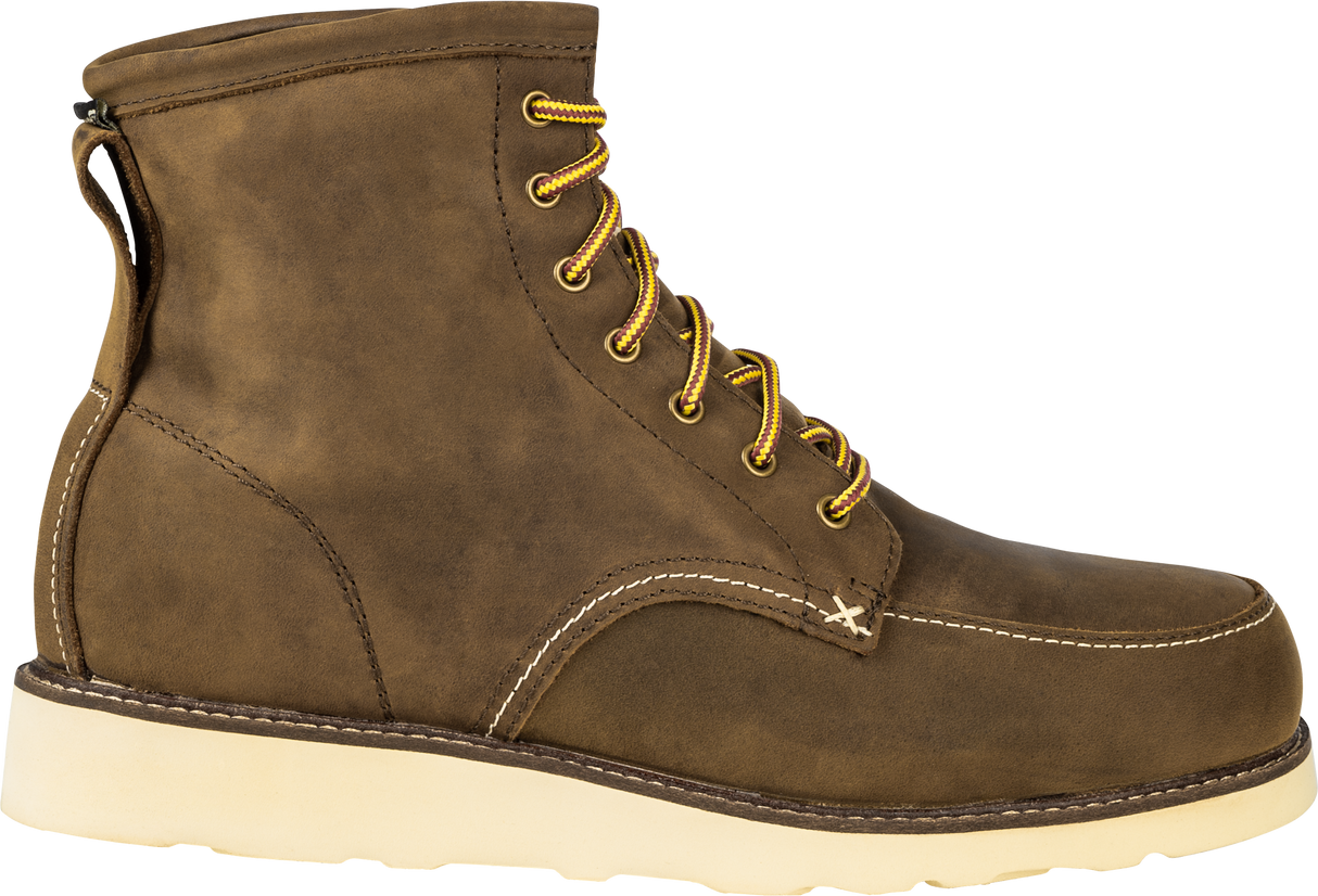 HIGHWAY 21 Journeyman Work Boots Brown Size 12 with Waterproof and Safety Features for Construction and Outdoor Use