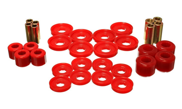 Energy Suspension 5.3142R Control Arm Bushing Set for 2007 Dodge Ram 2500 and 3500 – Front and Rear Suspension Upgrade