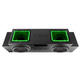 DS18 JSUB.2 Jeep JKU/JLU Subwoofer Enclosure with Dual 12-inch Down-Firing Subwoofers and LED Lights
