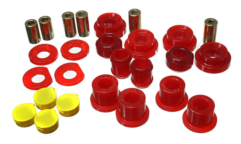 Energy Suspension 16.3123R Red Rear Lower Trailing Arm and Lower Knuckle Bushing Set for Honda Civic 2006-2007