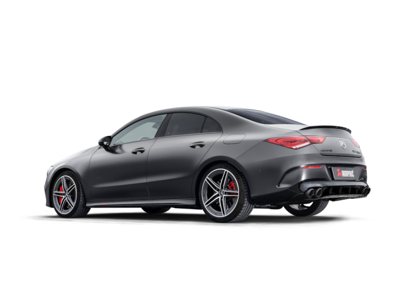 Akrapovic Evo Line Cat Back Exhaust System for Mercedes-AMG CLA 45 / CLA 45 S (2024+), Titanium with Carbon Fiber Tips