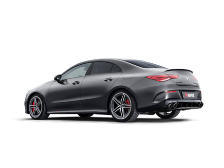 Akrapovic Evo Line Cat Back Exhaust System for Mercedes-AMG CLA 45 / CLA 45 S (2024+), Titanium with Carbon Fiber Tips