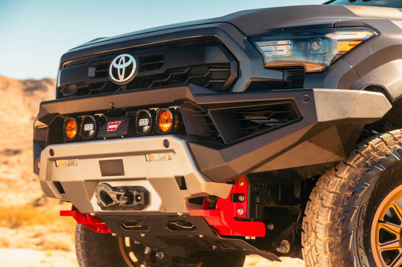 ARB 2024+ Toyota Tacoma Zenith Winch Bar - Satin Black Steel with Integrated Recovery Points and Winch Compatibility