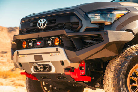 ARB 2024+ Toyota Tacoma Zenith Winch Bar - Satin Black Steel with Integrated Recovery Points and Winch Compatibility