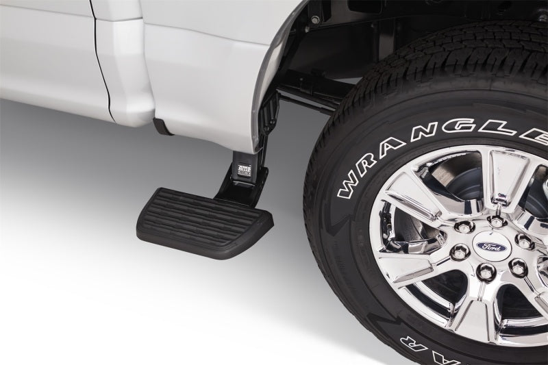 AMP Research BedStep for 2015-2018 Ford F-150 - Retractable Rear Bumper Access Step in Black