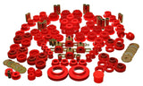 Energy Suspension 97-06 Jeep Wrangler TJ Red Hyper-Flex Master Bushing Set - Improved Handling and Suspension Stability