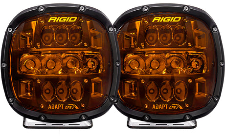 RIGID Adapt XP Pair Amber Pro LED Headlights - Universal Fit for Off-Road and Automotive Applications