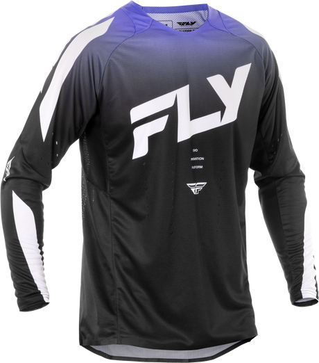 Fly Racing Evolution DST Jersey Black/White/Purple for Mountain Biking and Cycling, XL