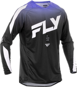 Fly Racing Evolution DST Jersey Black/White/Purple Large for Cycling and MTB - Advanced Ventilation and Ergonomic Fit