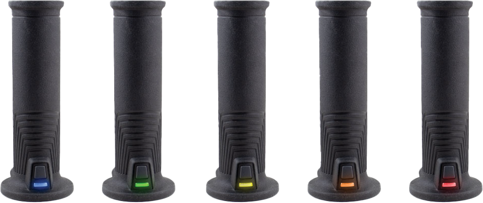 KOSO Artemis Heated Grips 7/8" to 1 inch, 120mm Pair with Universal Fitment for Motorcycles and ATVs