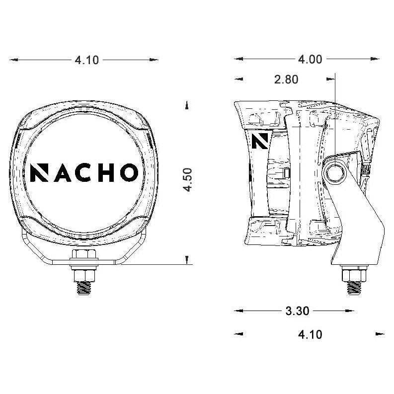 Quatro Off-Road LED Light Pods (Pair) | Nacho