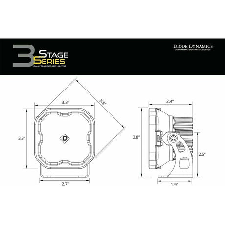 Diode Dynamics Stage Series Sport 3" Pod Lights (Pair)