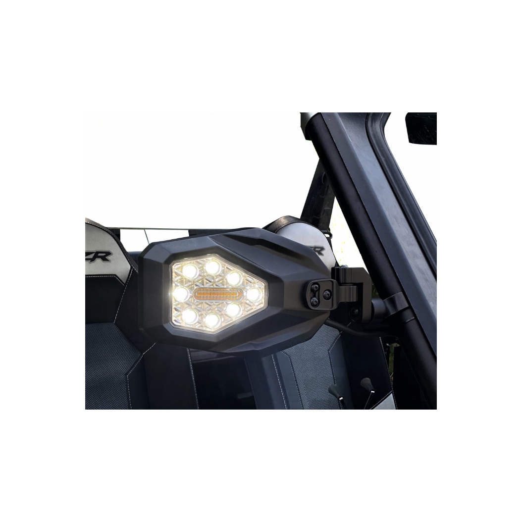 UTV Lighted Side View Mirrors | Custom Dynamics