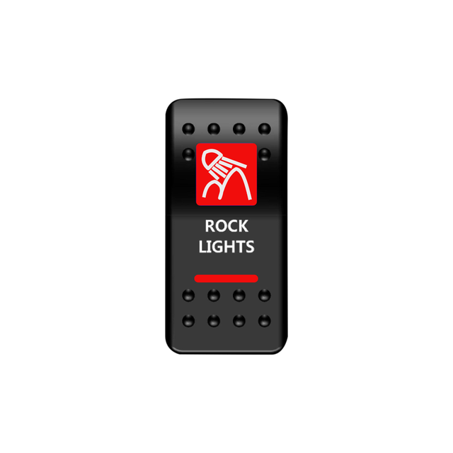 Rock Lights Rocker Switch (Red) | Moose Utility Division