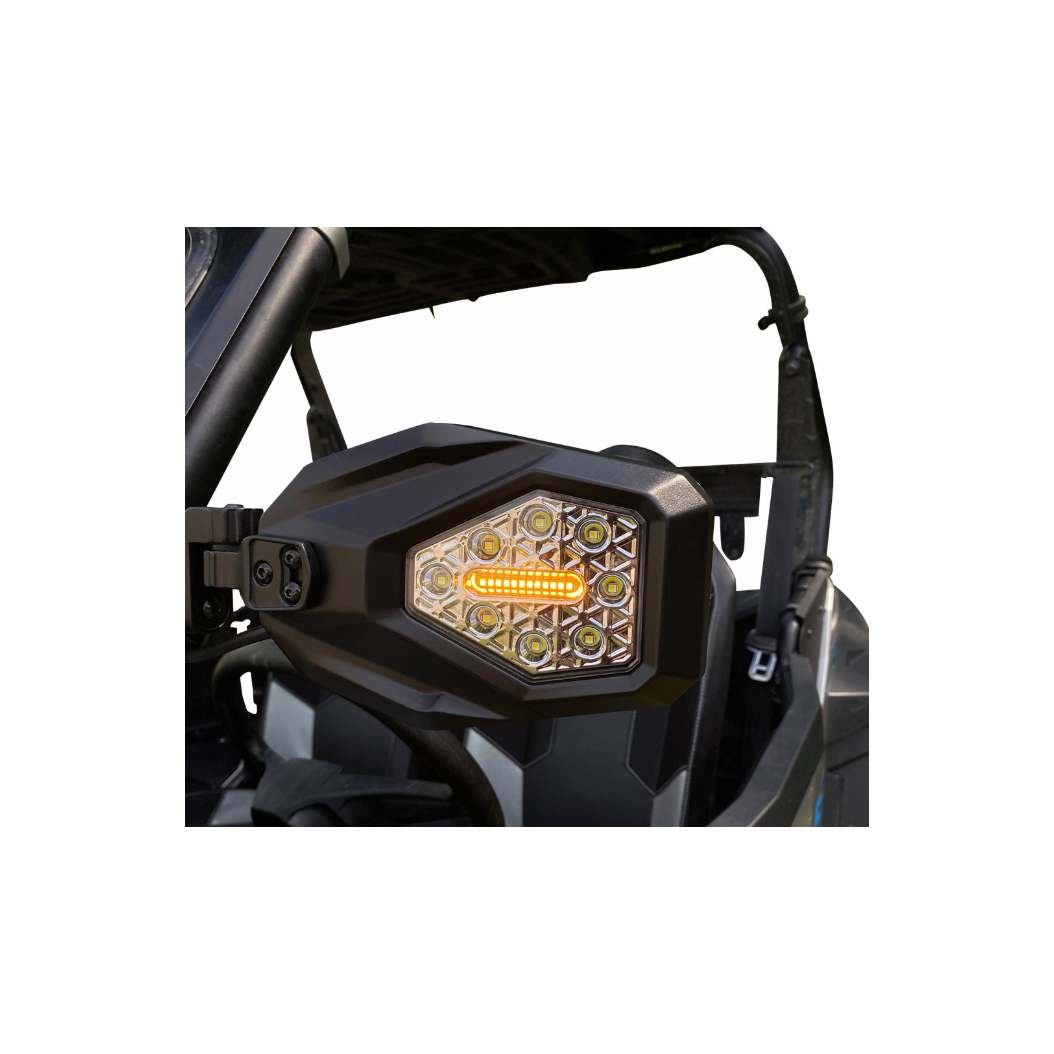 UTV Lighted Side View Mirrors | Custom Dynamics