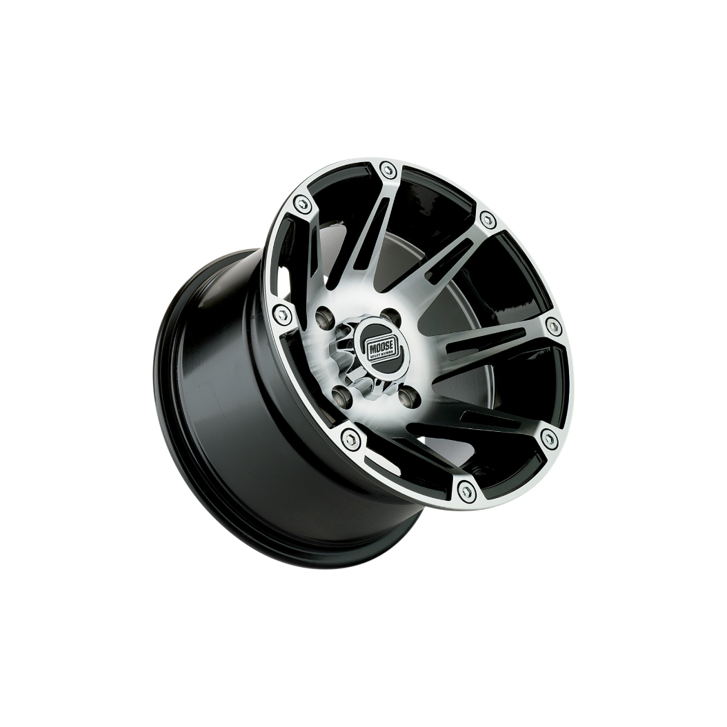 387X Wheel (Machined/Black) | Moose Utility Division