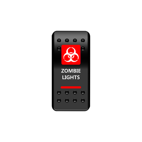 Zombie Lights Rocker Switch (Red) | Moose Utility Division