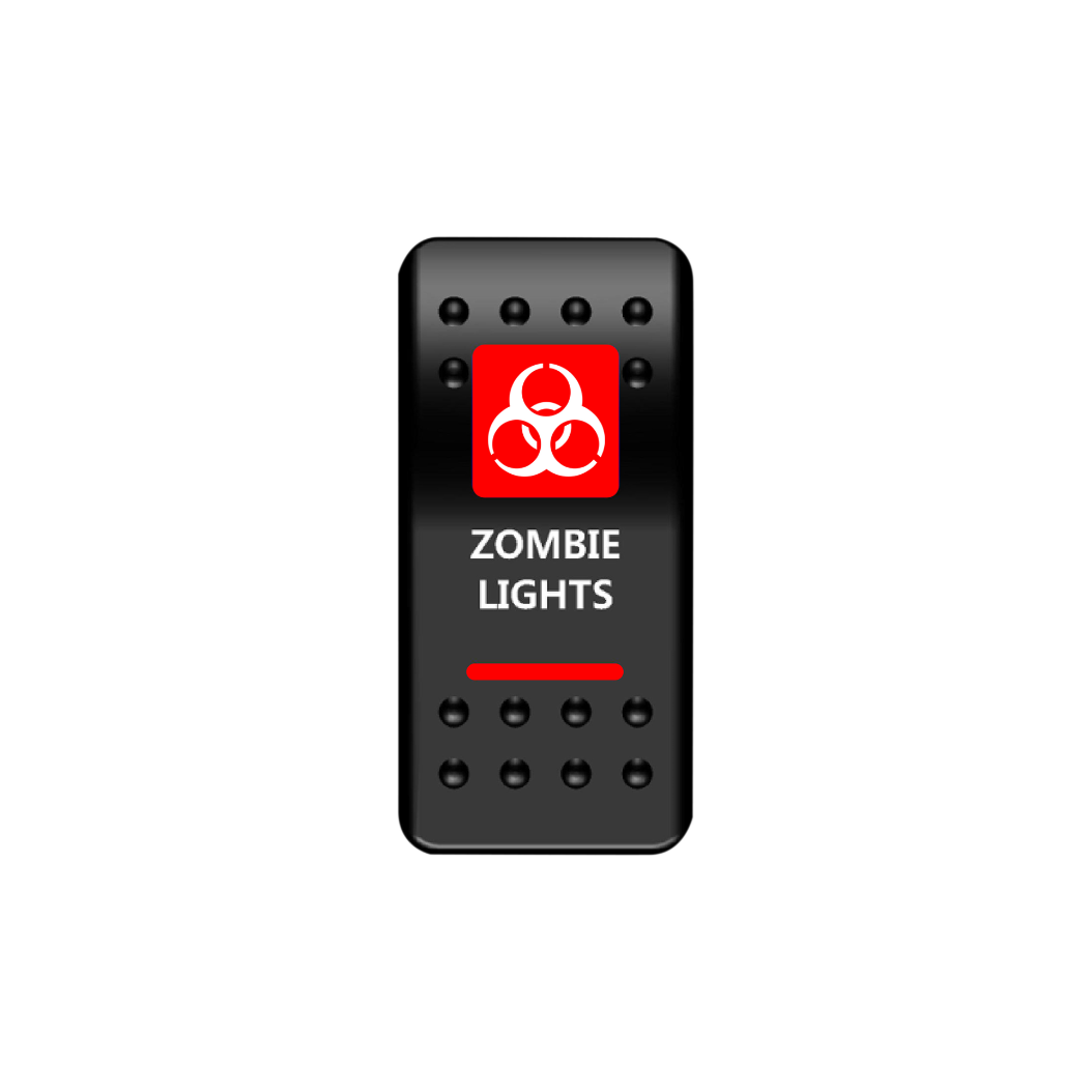 Zombie Lights Rocker Switch (Red)