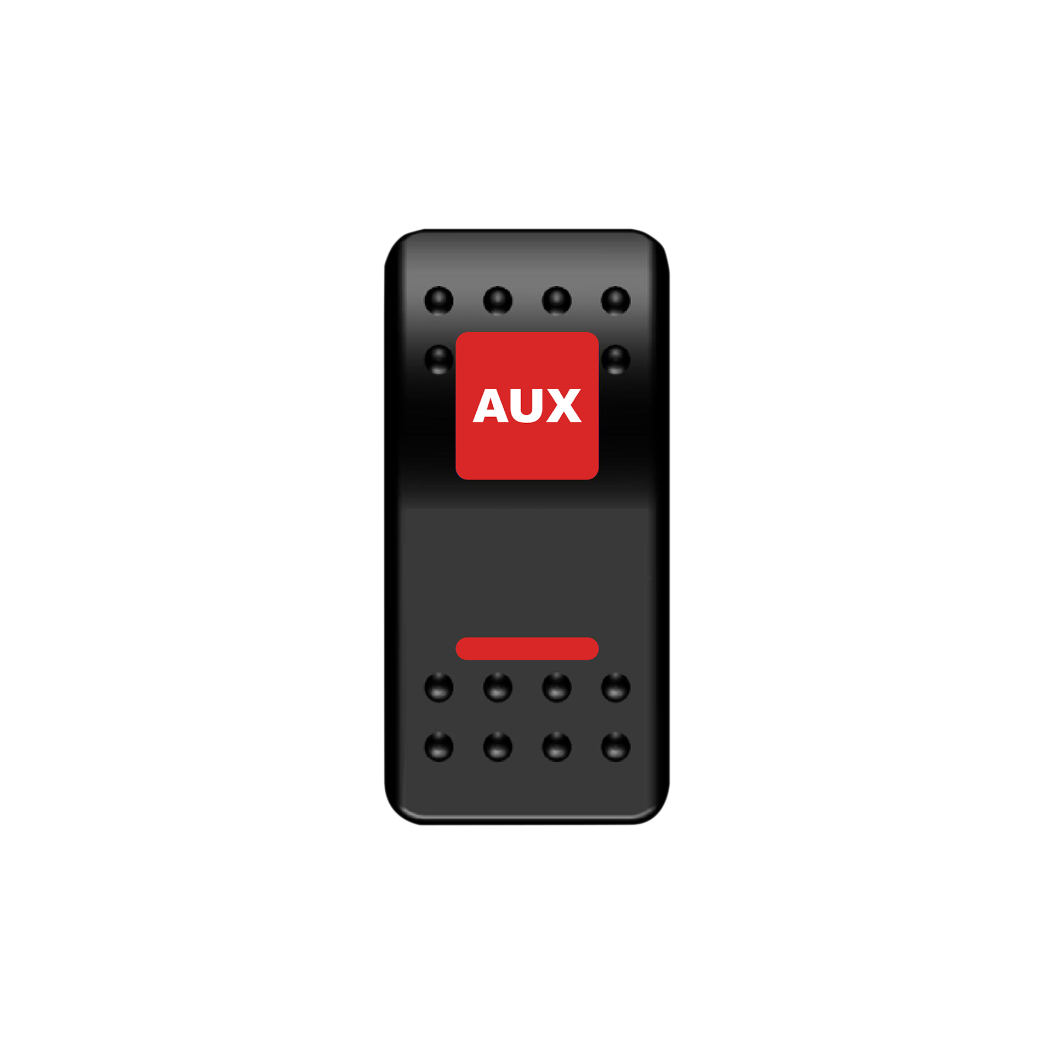 AUX Rocker Switch (Red) | Moose Utility Division