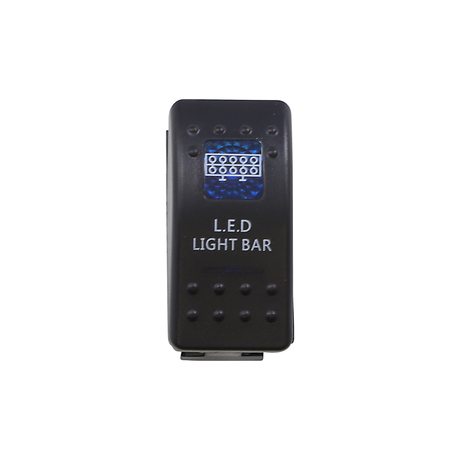 LED Light Bar Rocker Switch (Blue) | Moose Utility Division