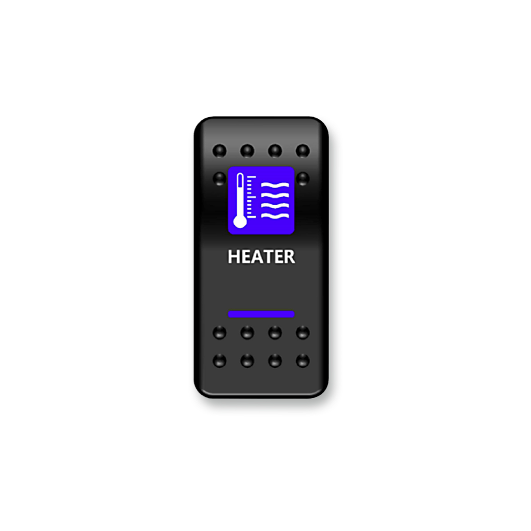 Heater Rocker Switch (Blue) | Moose Utility Division