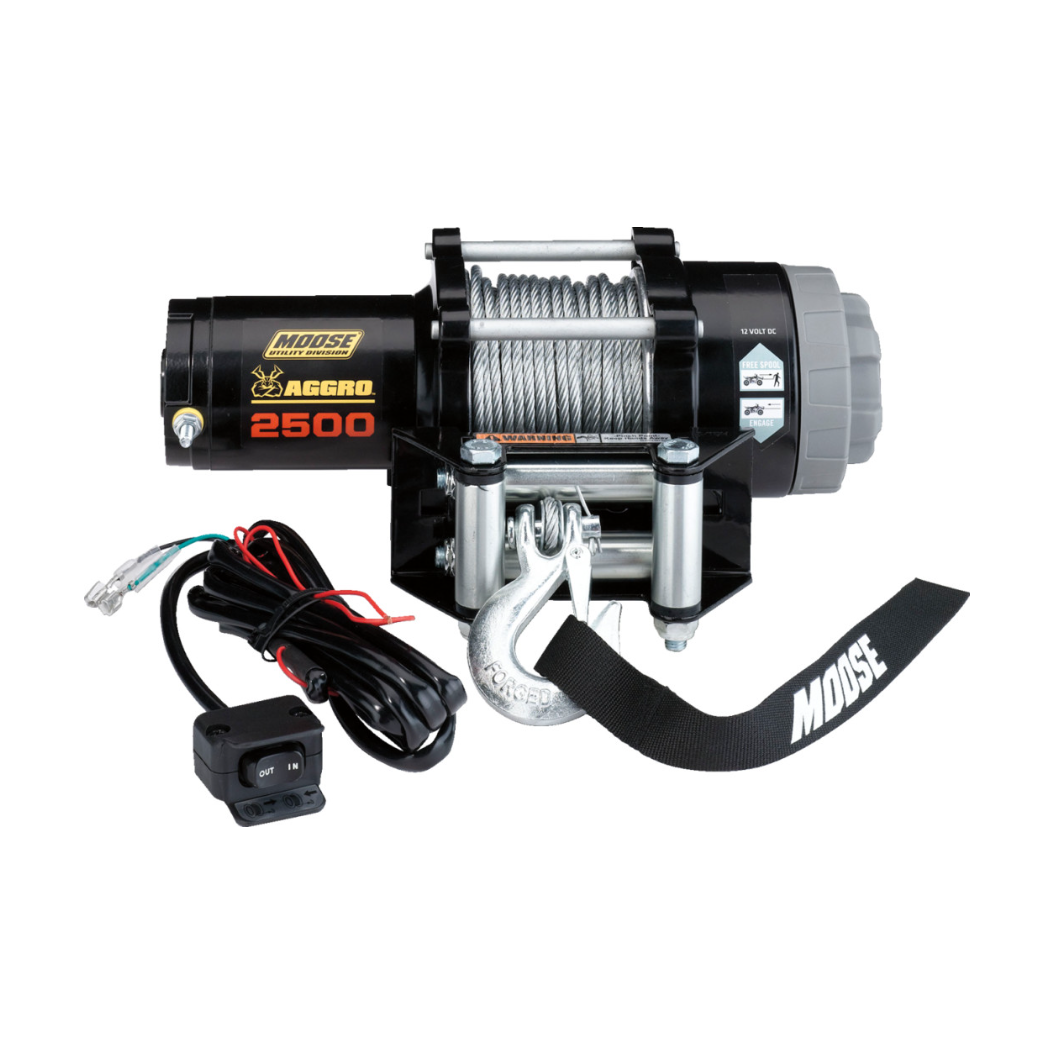 2500 LB Aggro Winch (Wire Rope) | Moose Utility Division