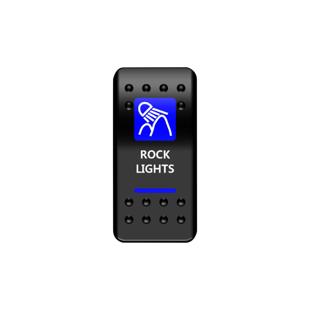 Rock Lights Rocker Switch (Blue) | Moose Utility Division