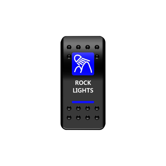 Rock Lights Rocker Switch (Blue) | Moose Utility Division